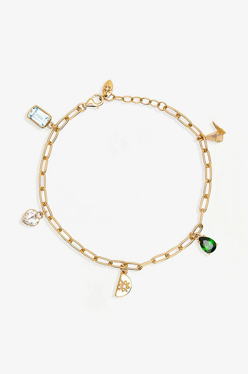 BY CHARLOTTE | Wanderlust Charm Bracelet Gold