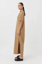 Load image into Gallery viewer, Juno Knot Tee Dress | Burnt Caramel
