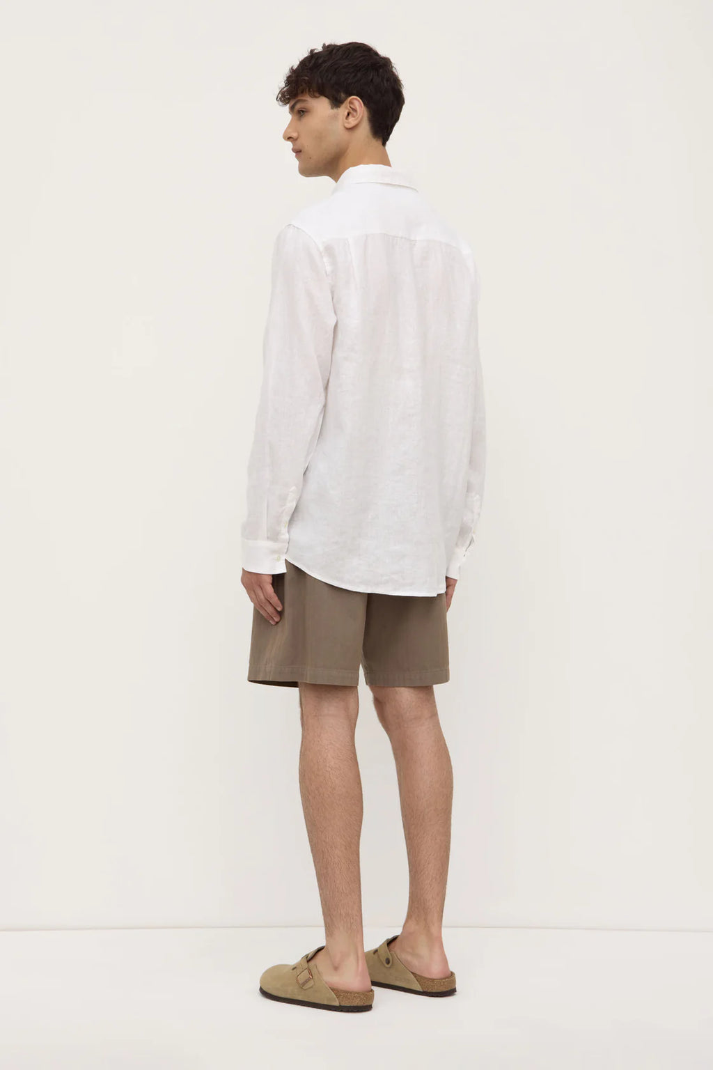 ASSEMBLY LABEL Men’s Everyday Linen Shirt | White