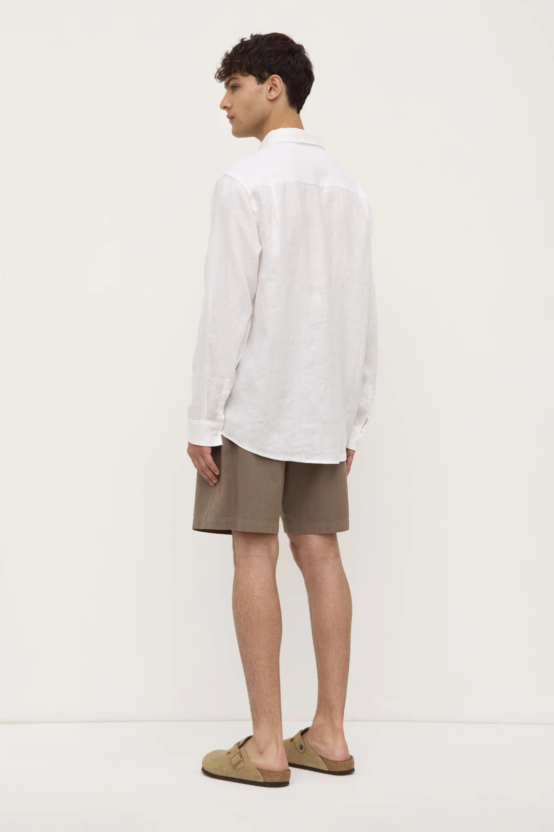 ASSEMBLY LABEL Men’s Everyday Linen Shirt | White