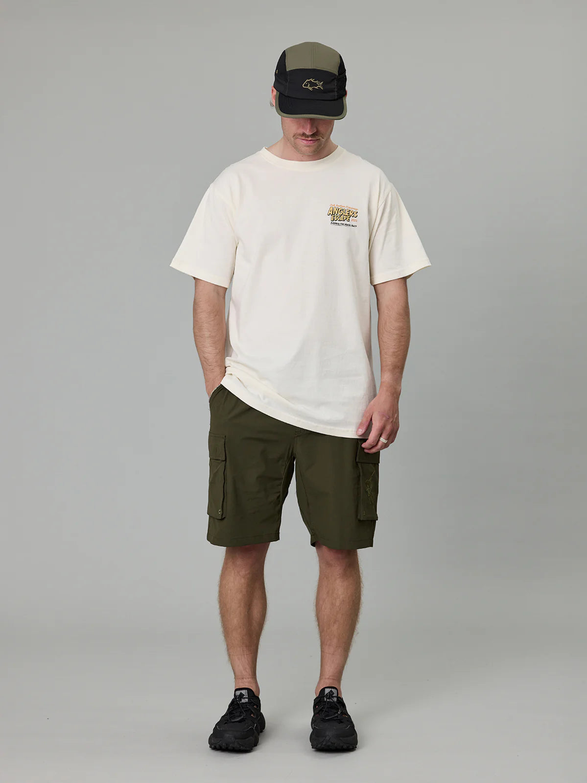 J.A.F Anglers Escape Tee | Antique White