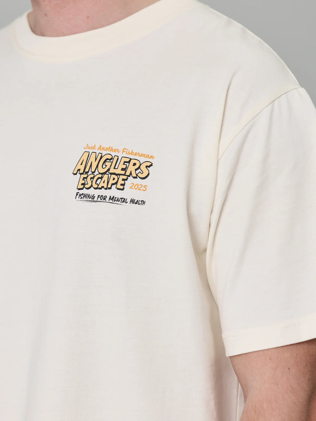 J.A.F Anglers Escape Tee | Antique White