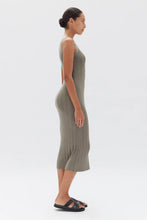 Load image into Gallery viewer, Vienna Rib Knit Dress Military
