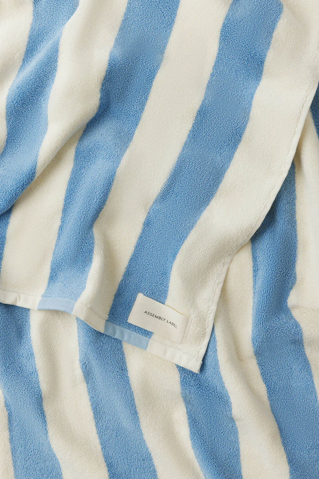ASSEMBLY LABEL Signature Stripe Beach Towel | Skylar Cream