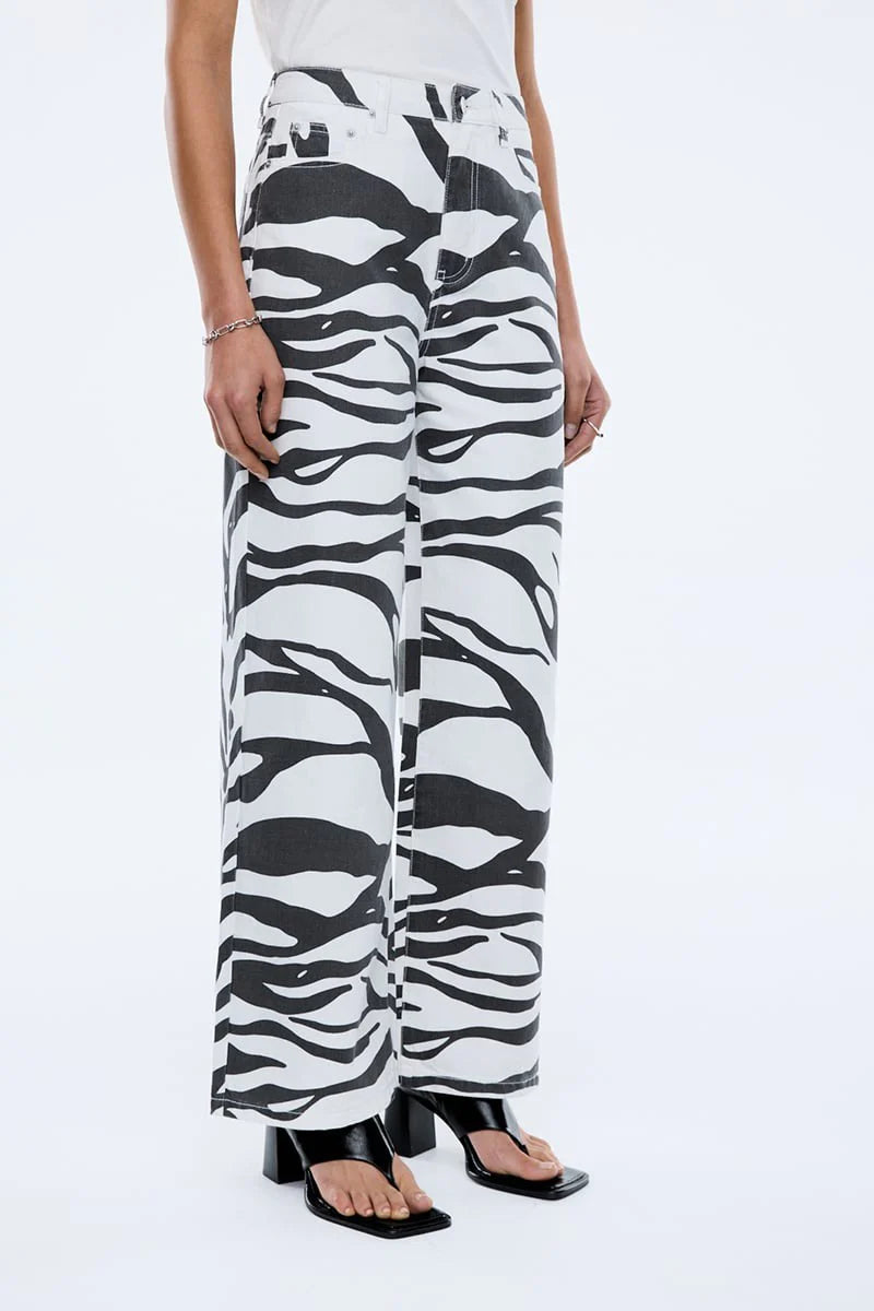 ENA PELLY Lindy Relaxed Jean | Zebra