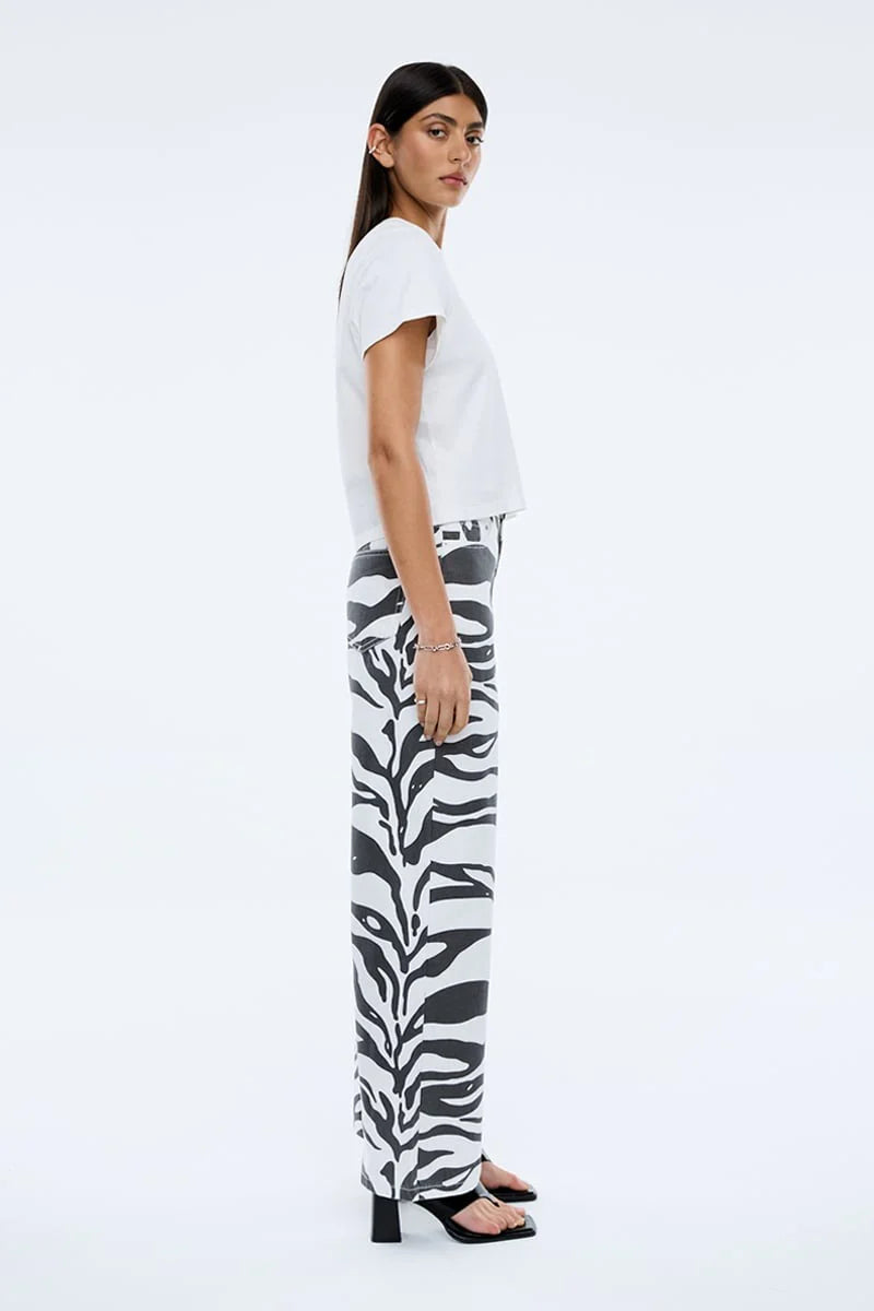 ENA PELLY Lindy Relaxed Jean | Zebra