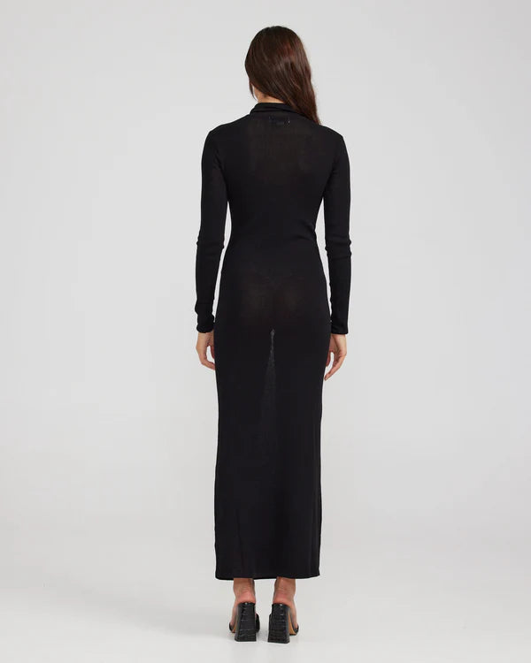 Flora Knit Dress | Black