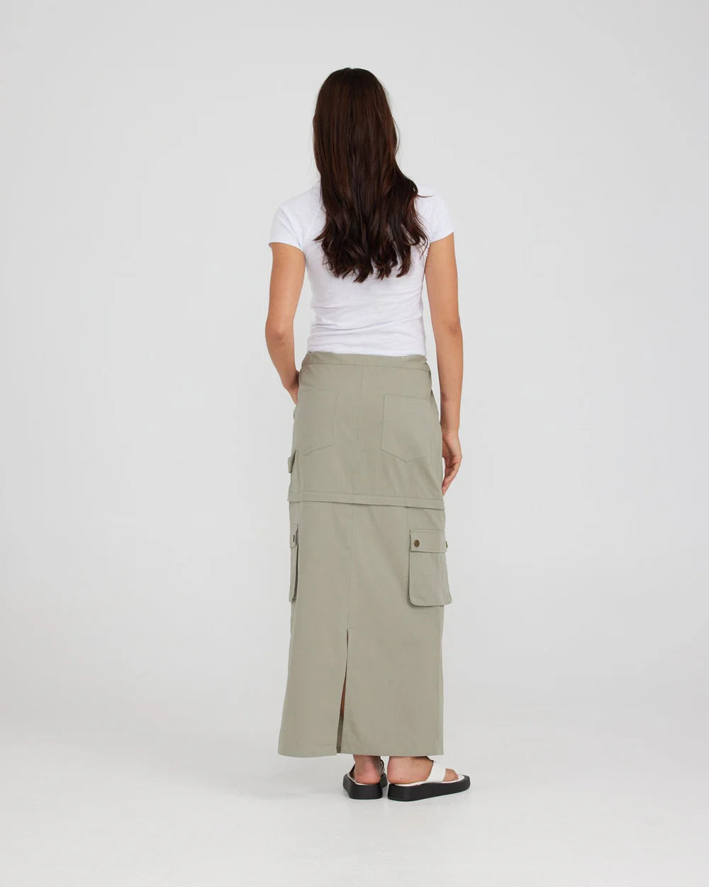 Amaya Cargo Skirt | Sage