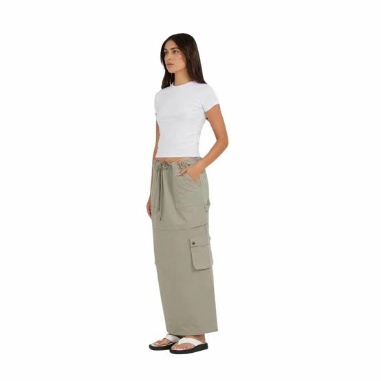 Amaya Cargo Skirt | Sage