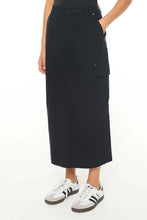 Load image into Gallery viewer, Canvas Cargo Skirt | Washed Black
