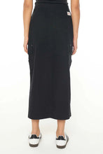 Load image into Gallery viewer, Canvas Cargo Skirt | Washed Black
