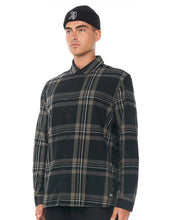 Load image into Gallery viewer, Cube Brush Plaid Shirt | Dark Grey
