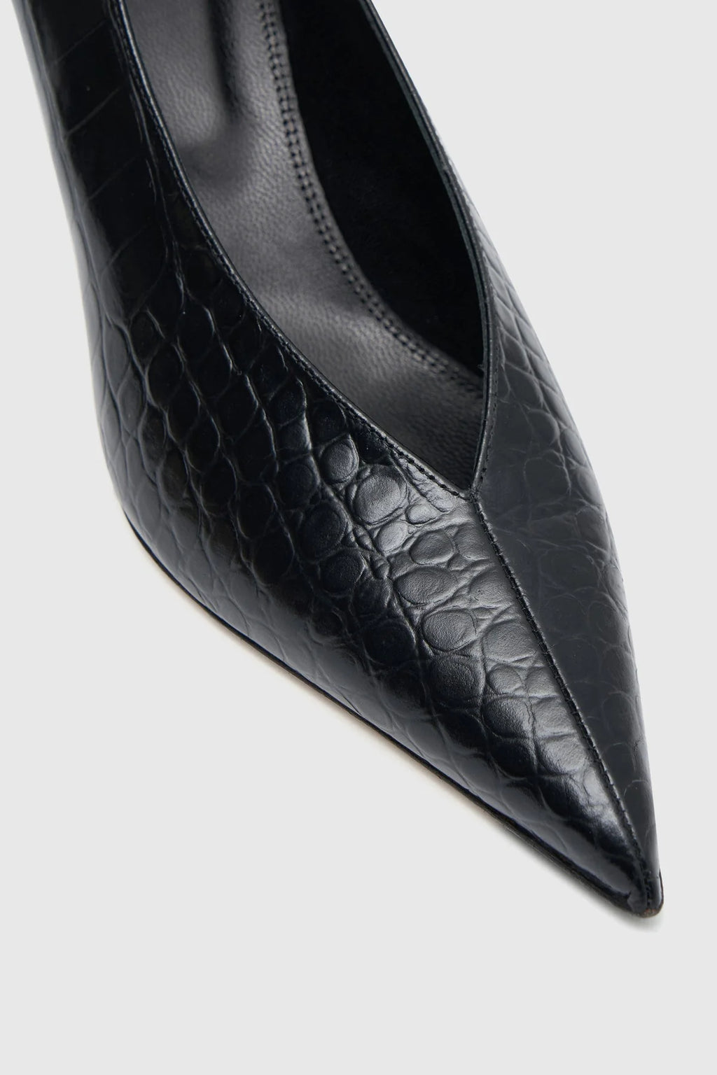 CAMILLA AND MARC Celia Croc Look Pump | Black