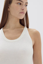 Load image into Gallery viewer, Estella Wool Scoop Neck Tank | White
