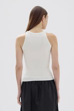 Load image into Gallery viewer, Estella Wool Scoop Neck Tank | White
