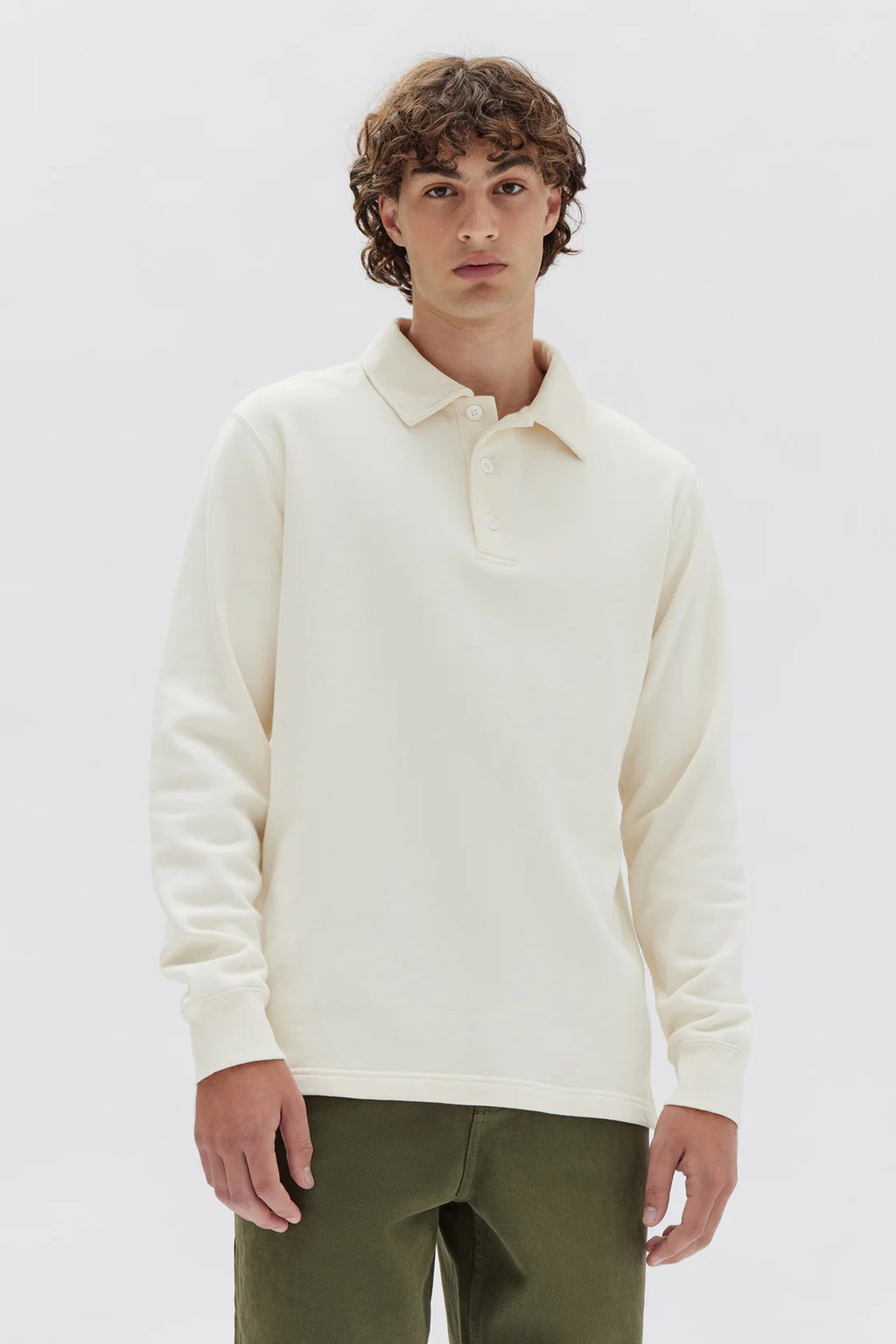 Ashby Fleece Polo | Cream