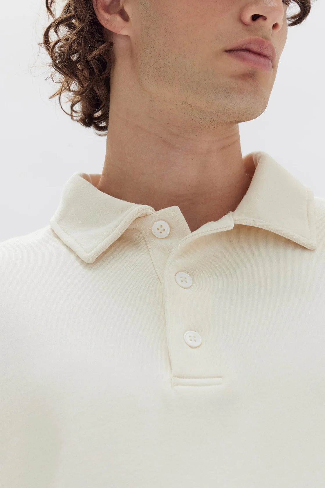 Ashby Fleece Polo | Cream