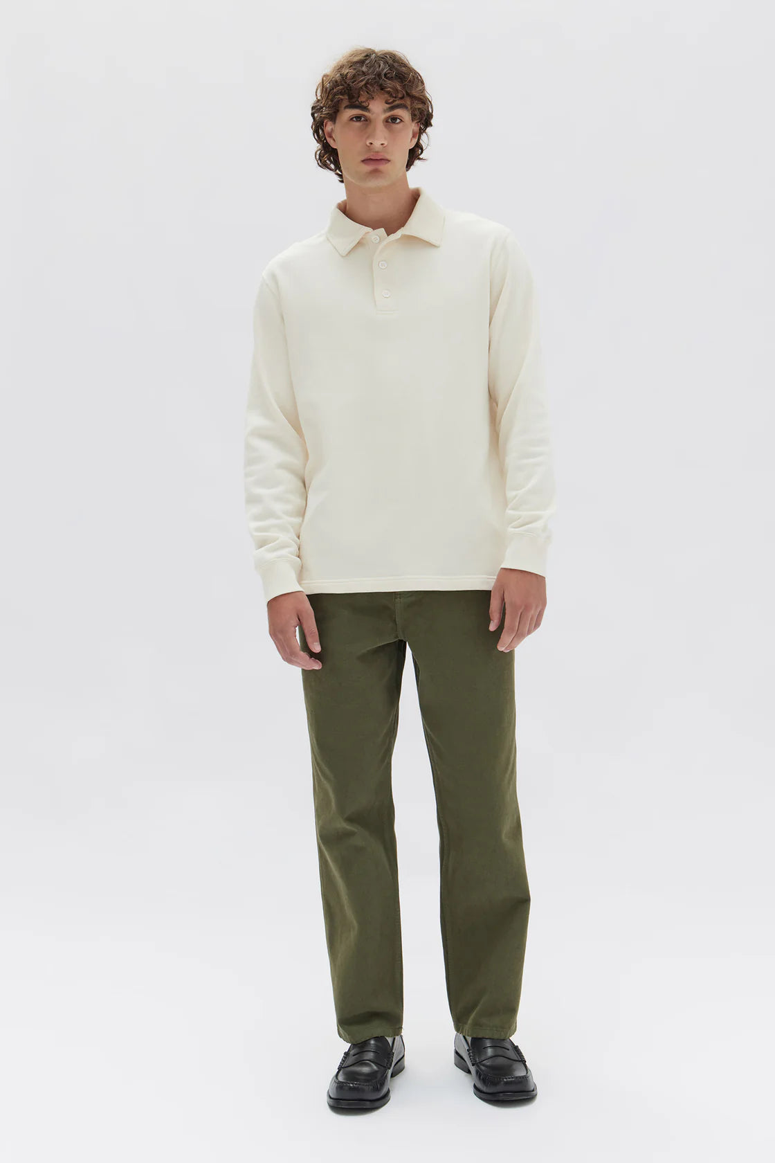Ashby Fleece Polo | Cream