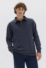 Load image into Gallery viewer, Ashby Fleece Polo | True Navy
