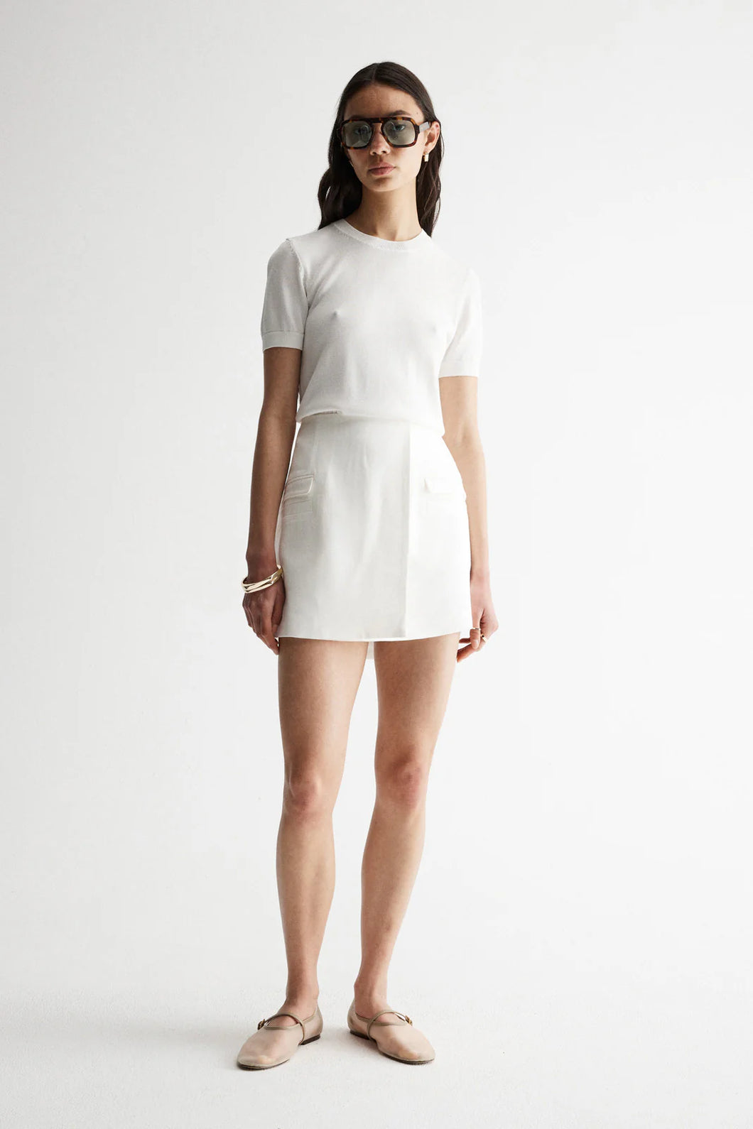 ELKA COLLECTIVE Marias Skirt | White