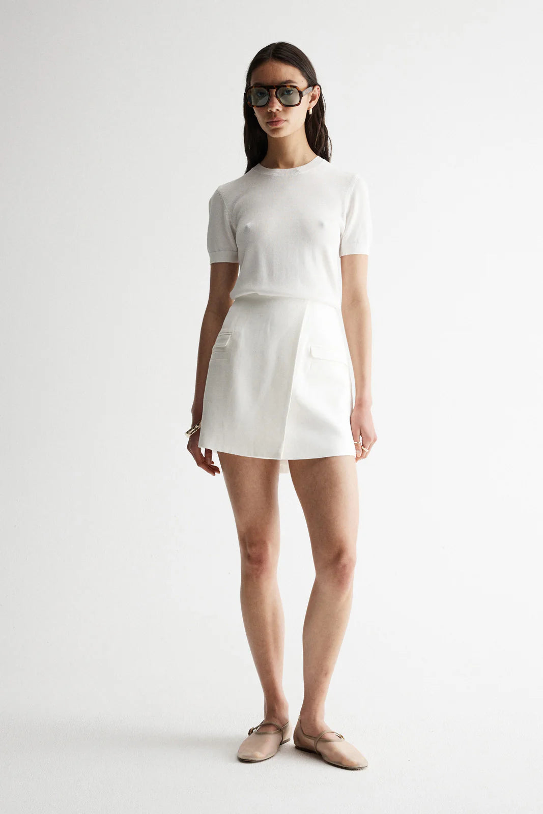 ELKA COLLECTIVE Marais Skirt | White