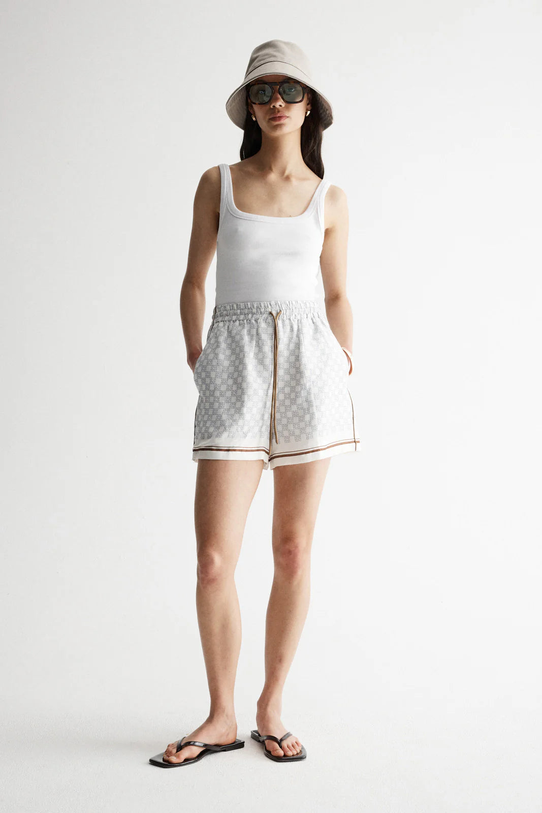 ELKA COLLECTIVE Lumi Short | Monogram Print