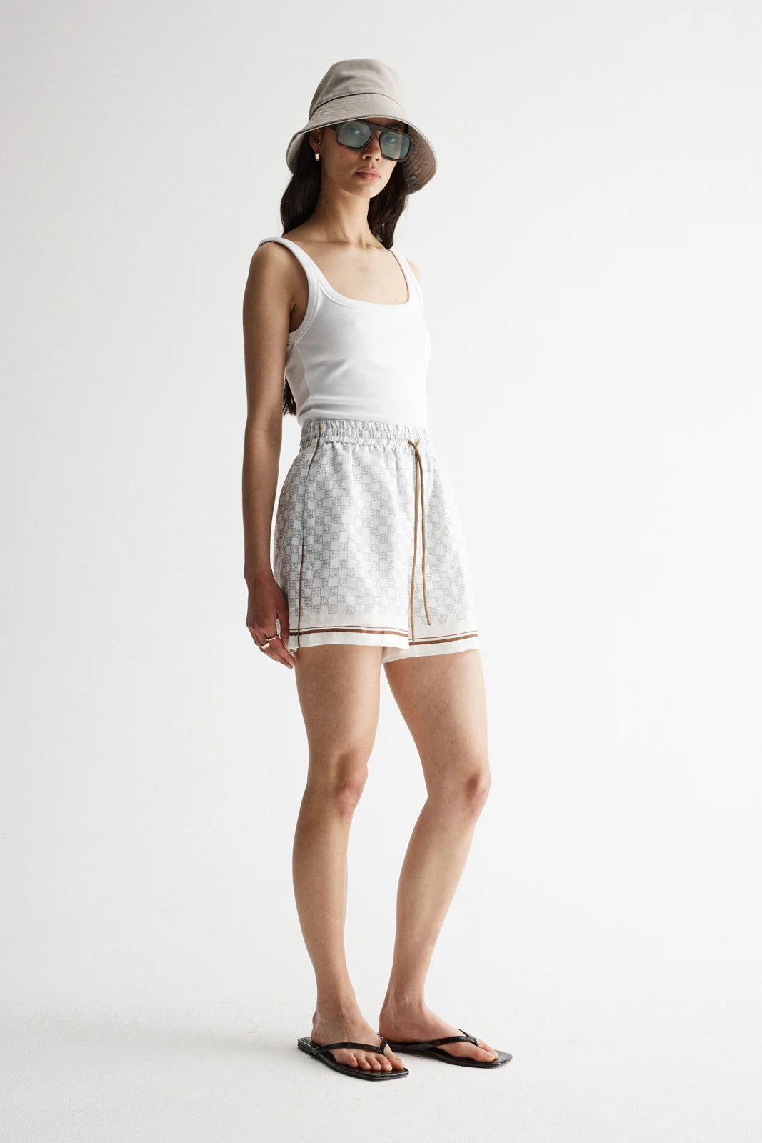 ELKA COLLECTIVE Lumi Short | Monogram Print