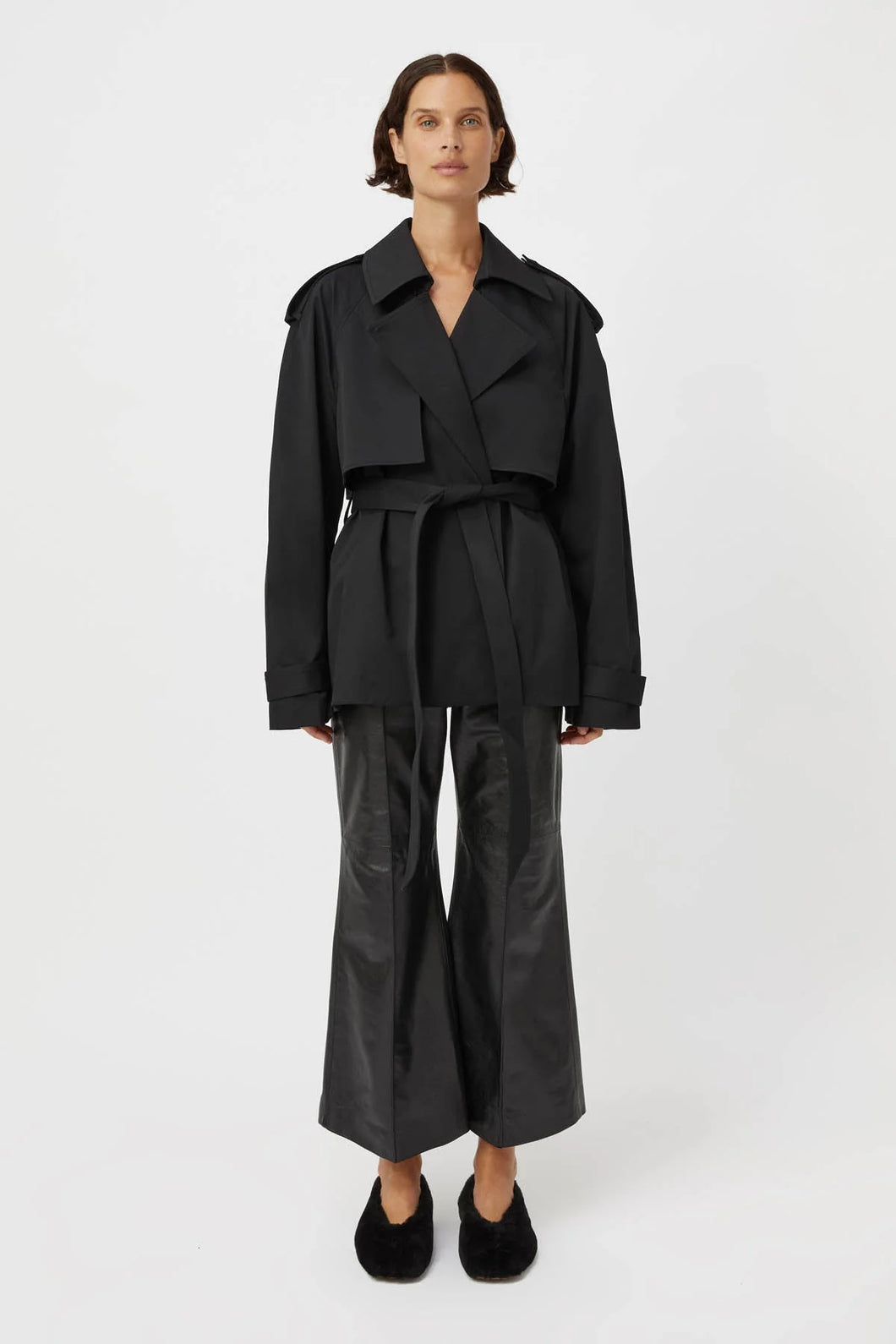 Burdock Trench Jacket | Black