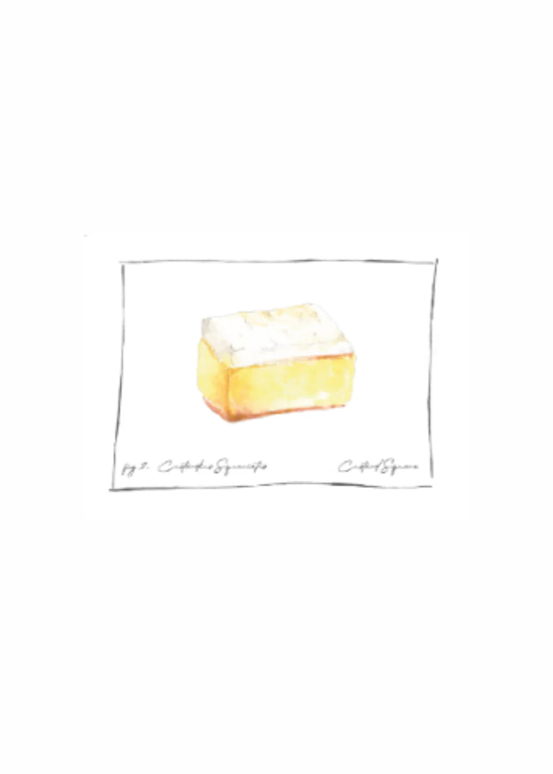 ALARF Baked Goods Custard Square | White