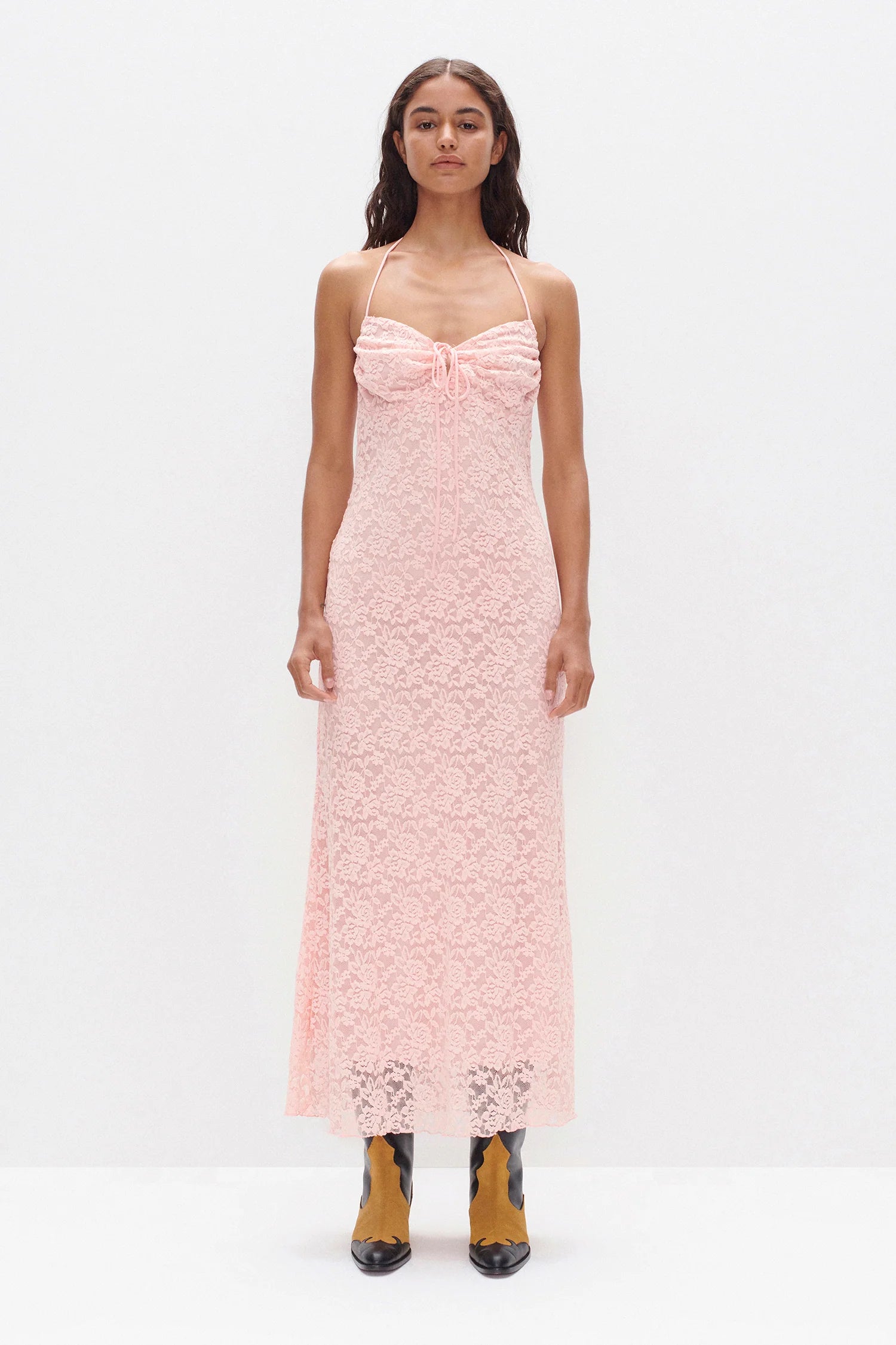 Claudia Lace Dress | Pink
