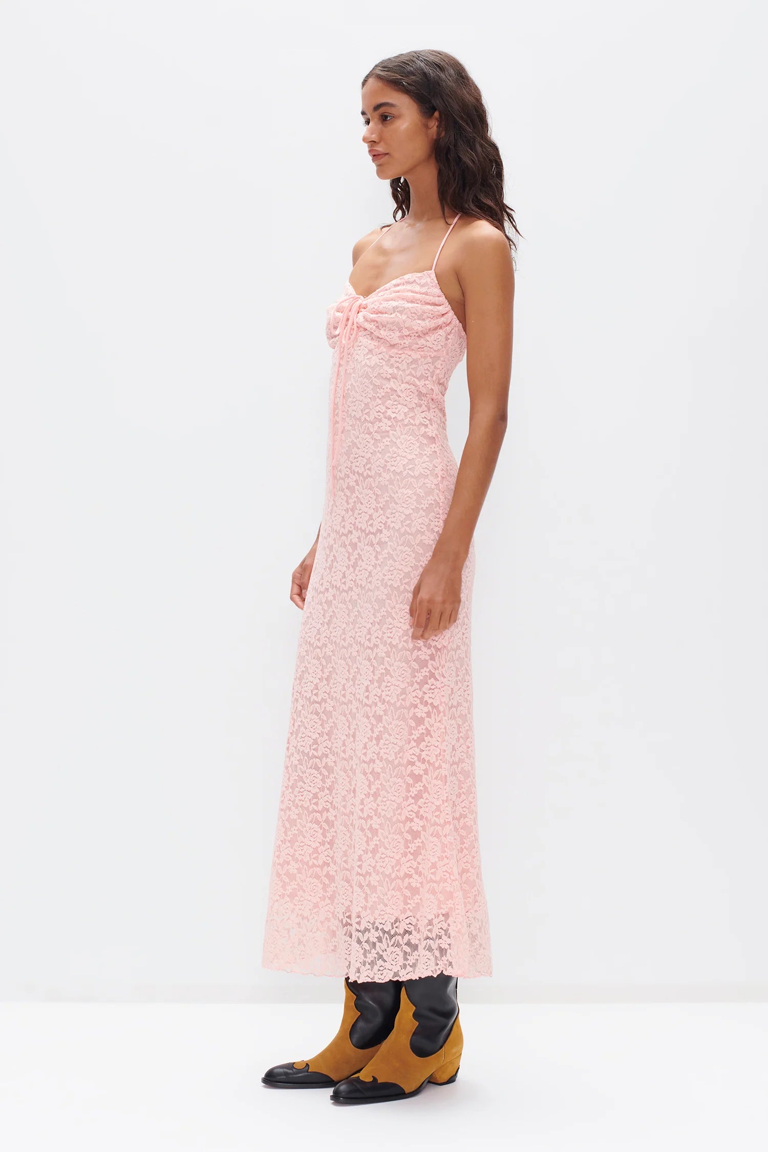 Claudia Lace Dress | Pink
