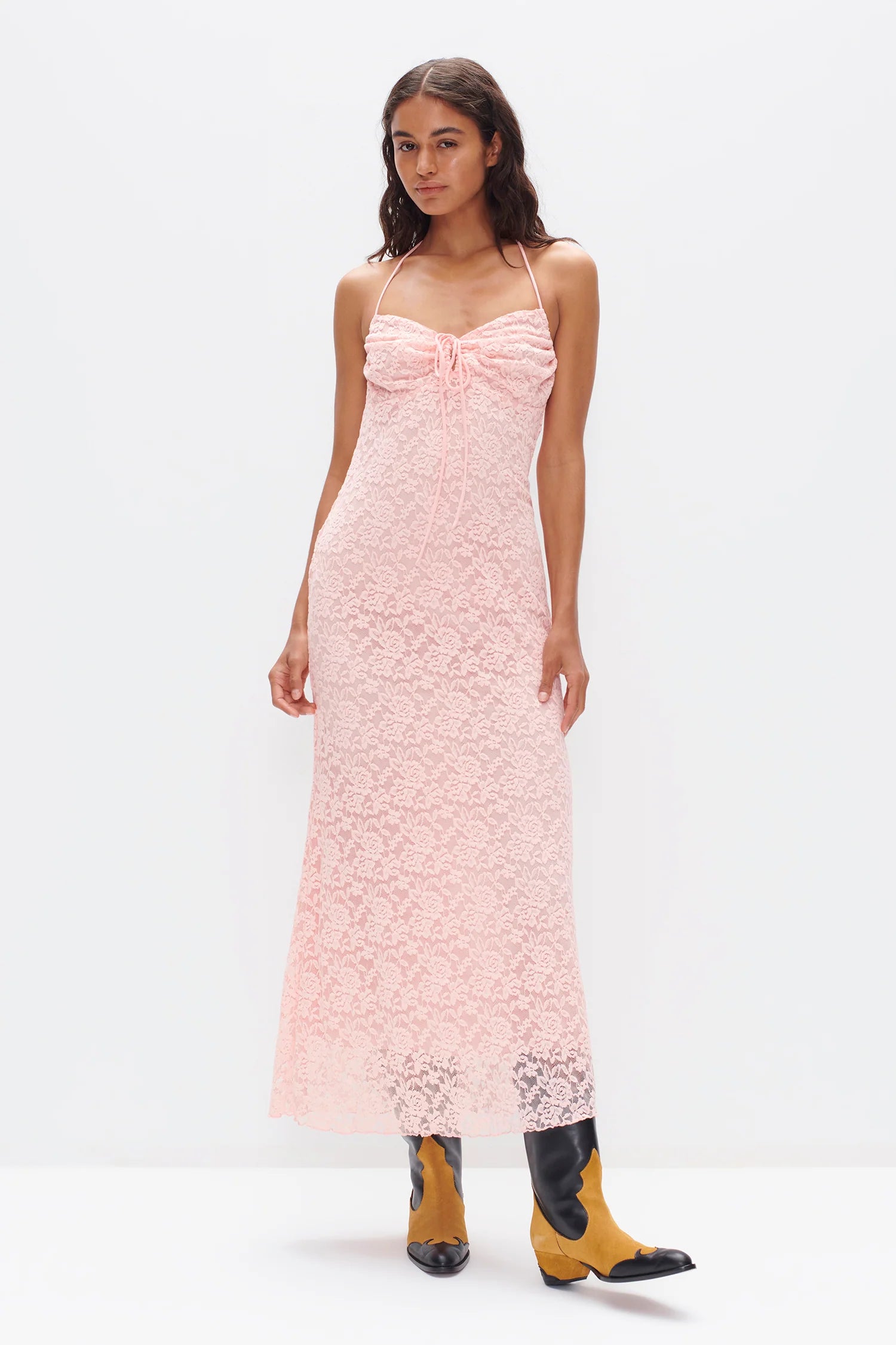 Claudia Lace Dress | Pink