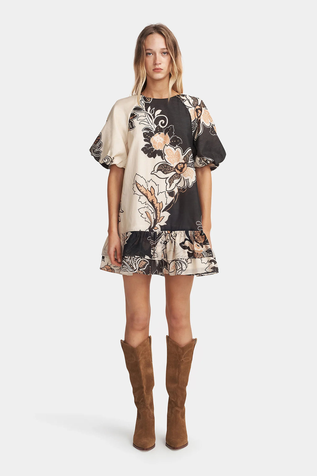HANSEN & GRETEL Poppy Mini Dress | Night Garden