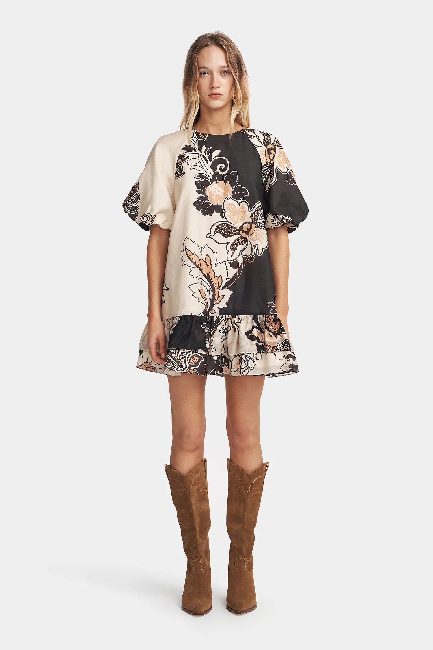 HANSEN & GRETEL Poppy Mini Dress | Night Garden
