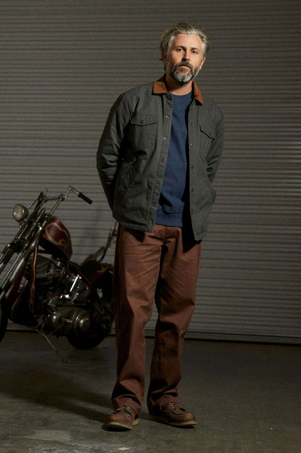 BRIXTON Builders Durham Canvas Jacket | Washed Black