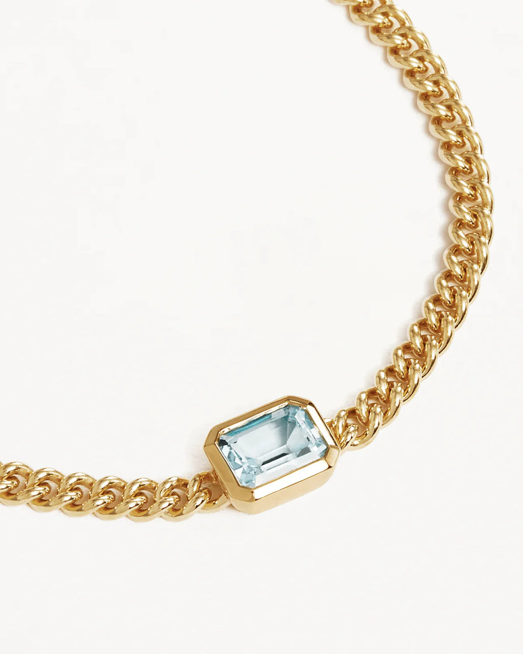 BY CHARLOTTE Calm Your Soul Topaz Curb Bracelet | 18k Gold Vermeil