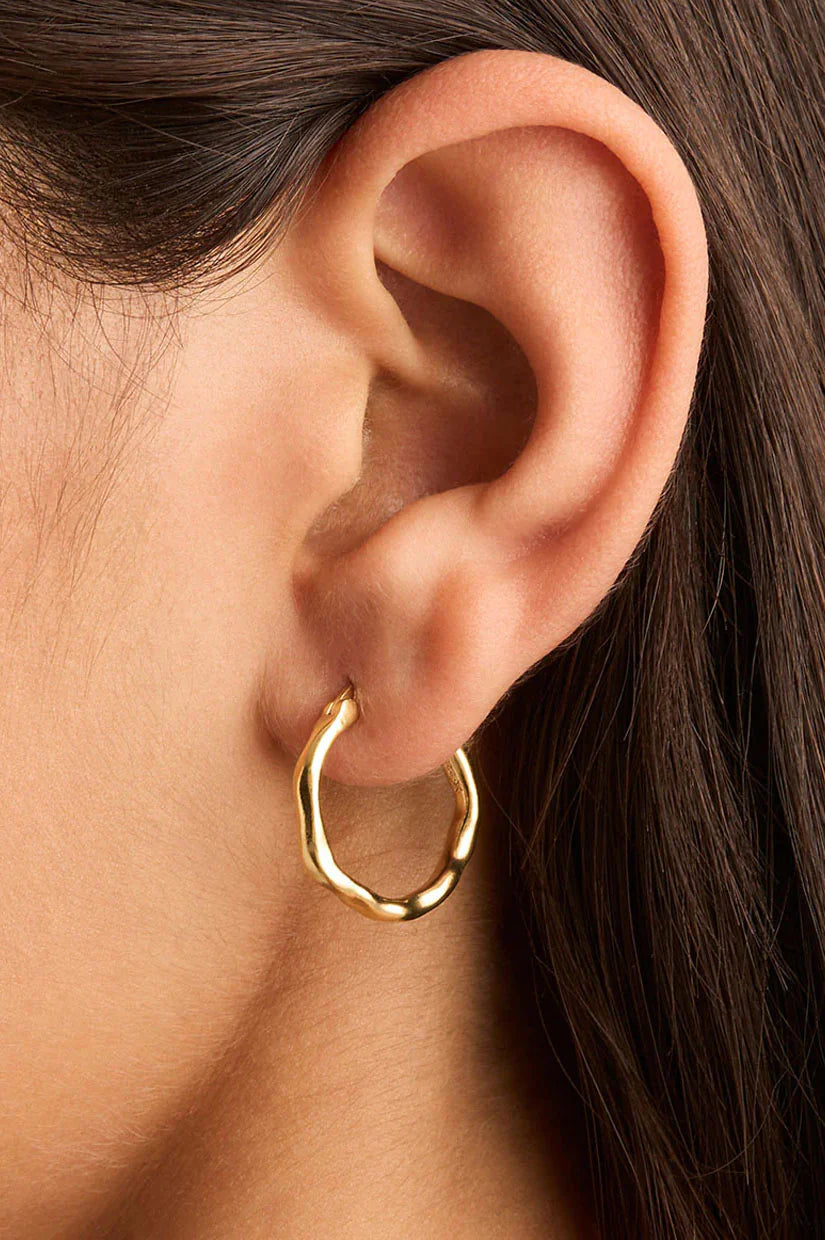 BY CHARLOTTE Lover Hoops | 18k Gold Vermeil
