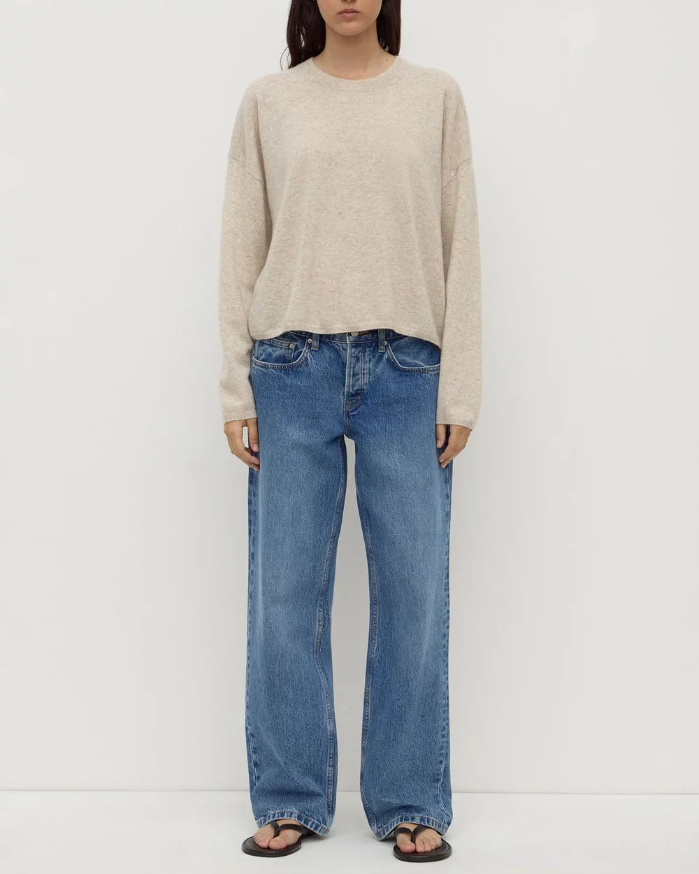 ASSEMBLY LABEL Odelle Cashmere Knit | Oat Marle