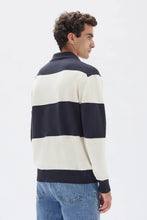 Load image into Gallery viewer, Carter Cotton Knit Polo | True Navy/White
