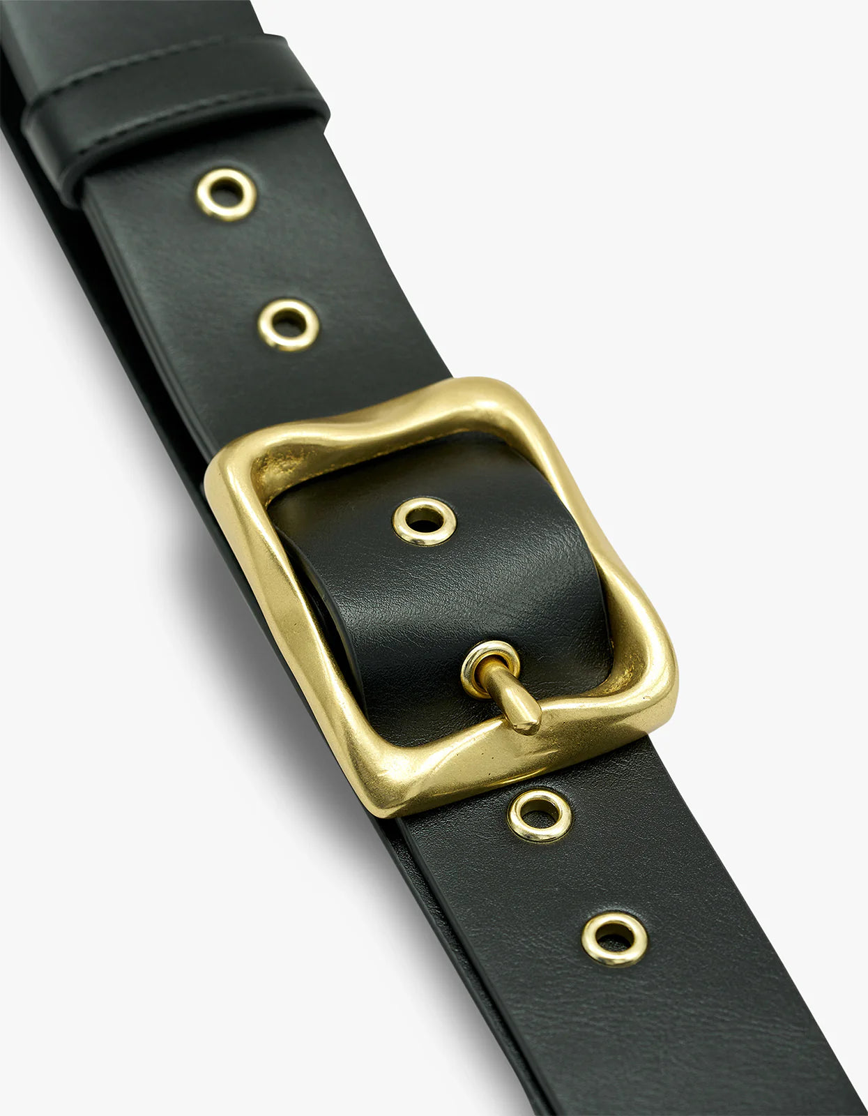 BRIE LEON Everyday Belt | Black/Gold