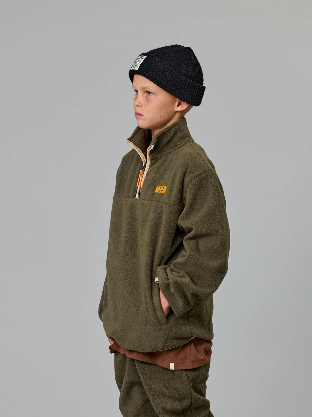 J.A.F Mini Ranger 1/4 Zip | Khaki