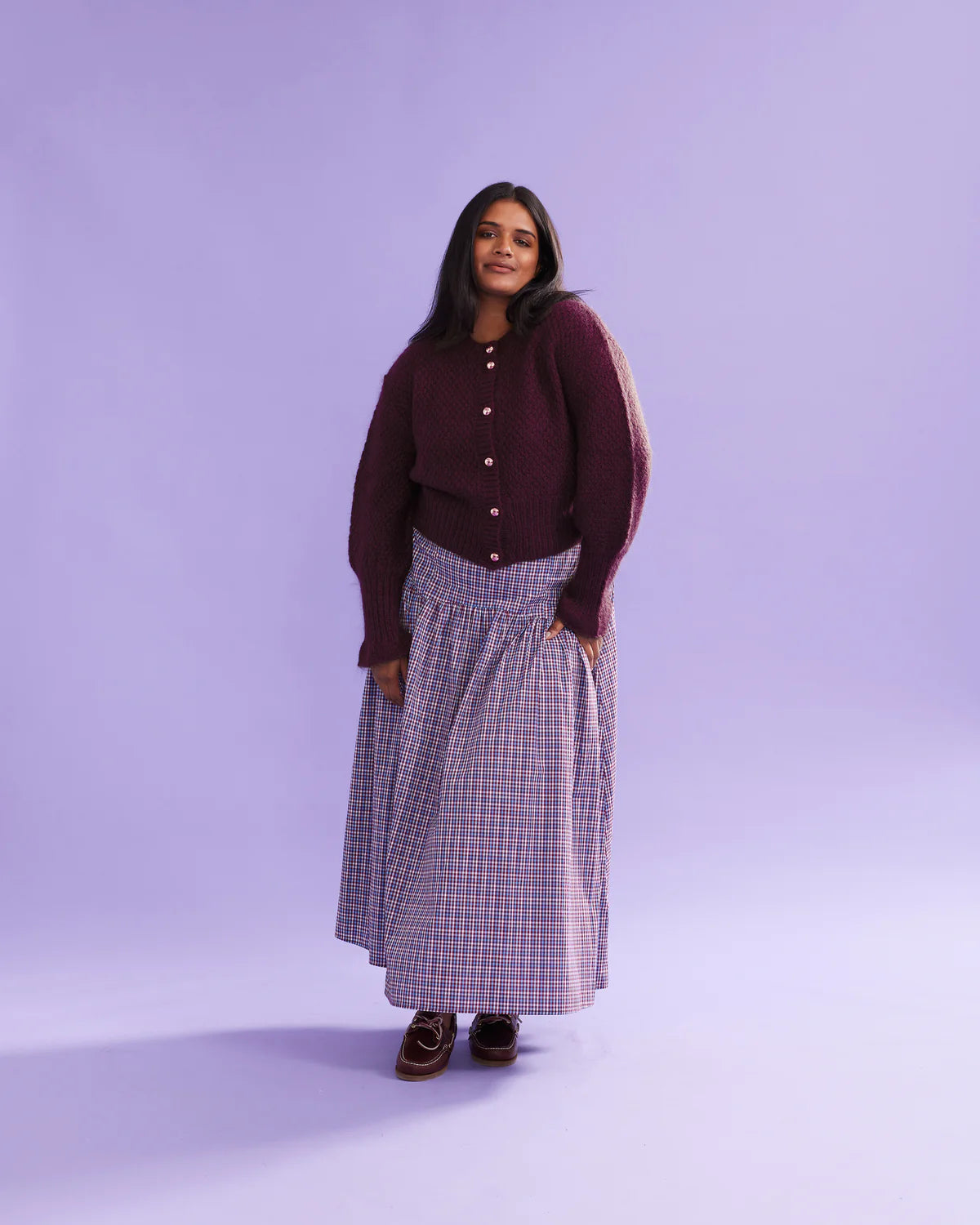 RUBY Matilda Cardigan | Burgundy
