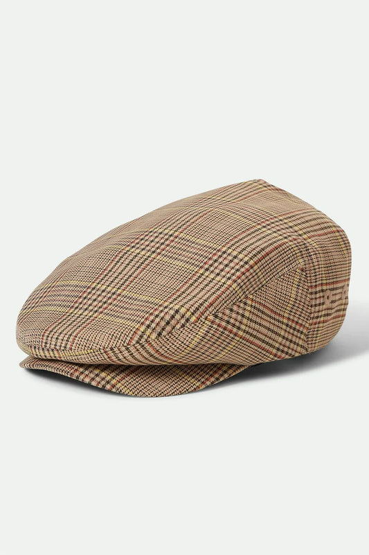 BRIXTON Hooligan Lightweight Flat Cap | Tan/Brown/Rust