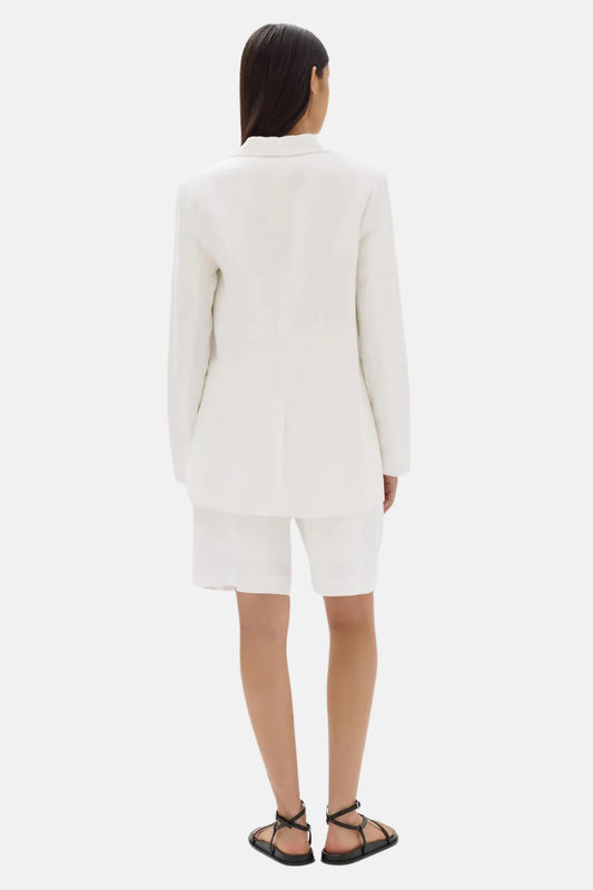 ASSEMBLY LABEL Roberta Linen Blazer | Antique White