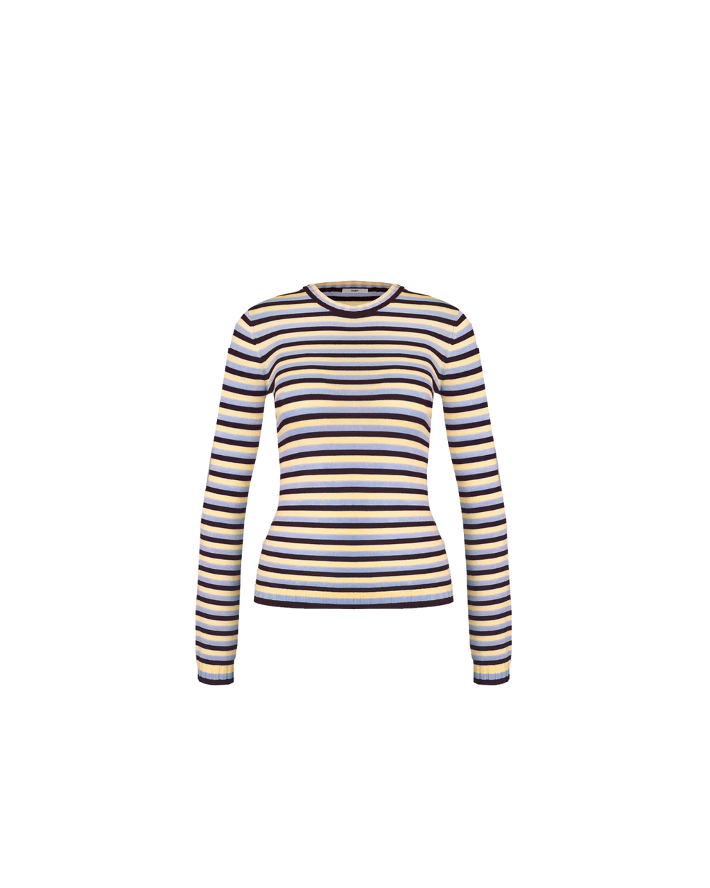 RUBY Esme Long Sleeve | Burgundy Butter Blue Stripe