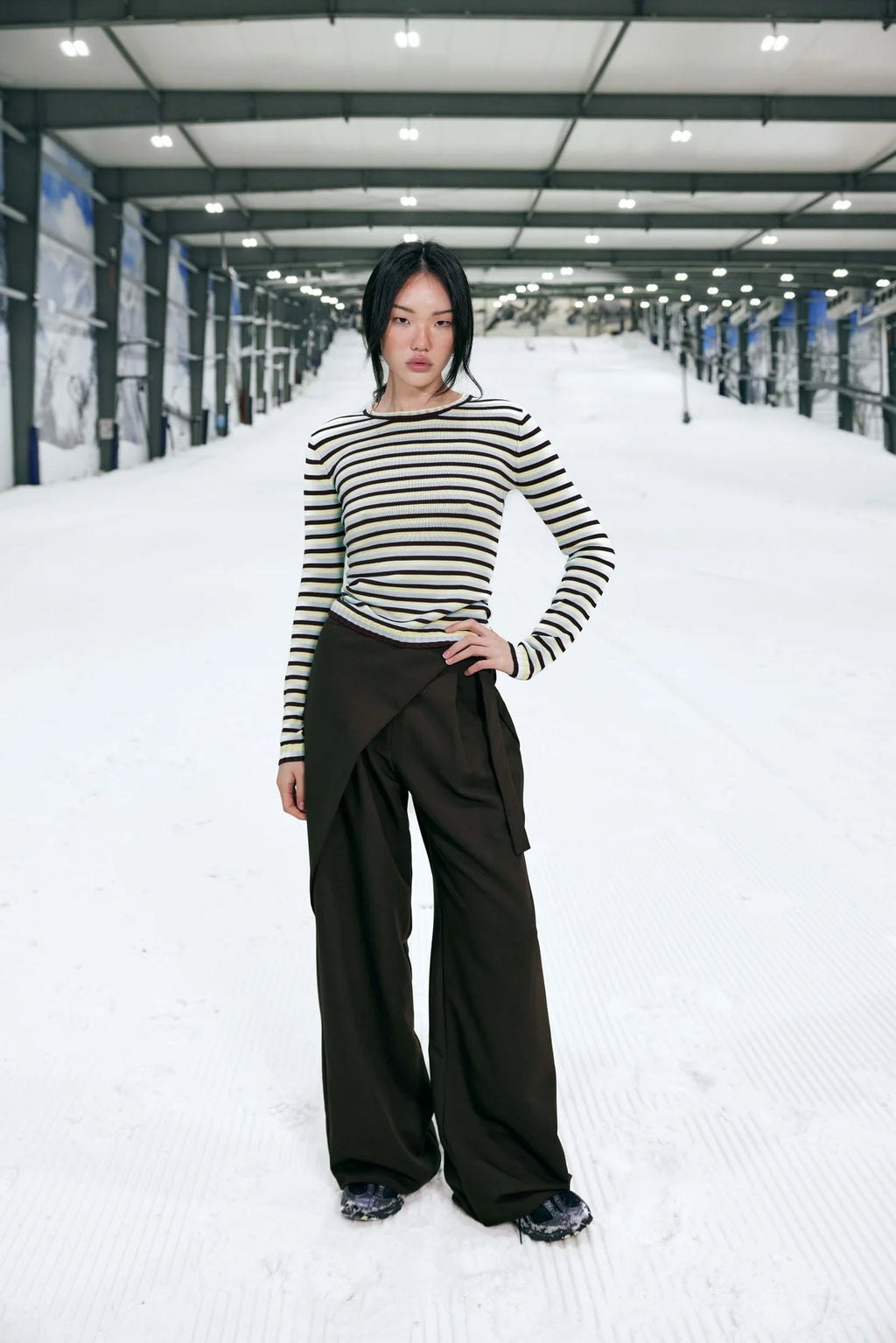 RUBY Esme Long Sleeve | Burgundy Butter Blue Stripe