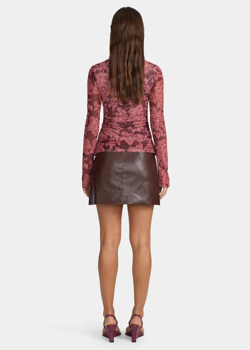 OWNLEY Azalea Top | Plum Paisley