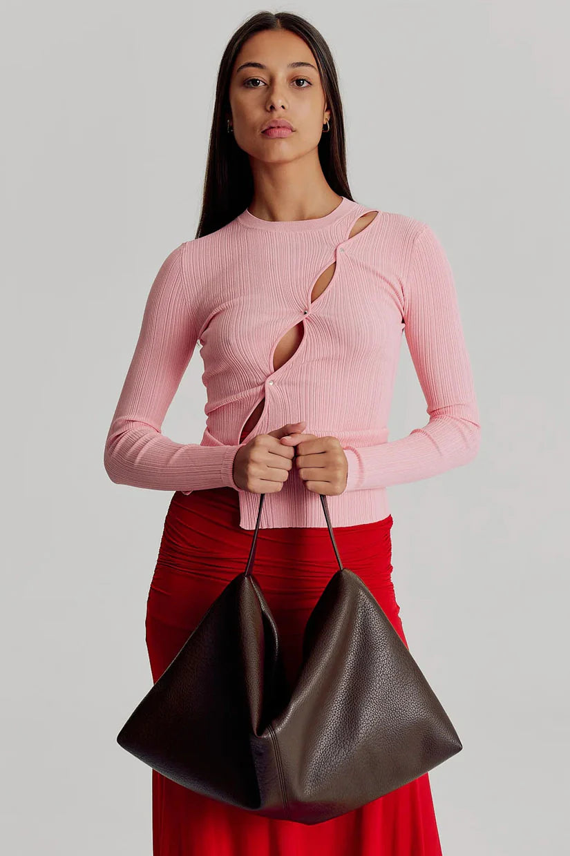 BRIE LEON Harlow Slouch Tote | Choc Nappa