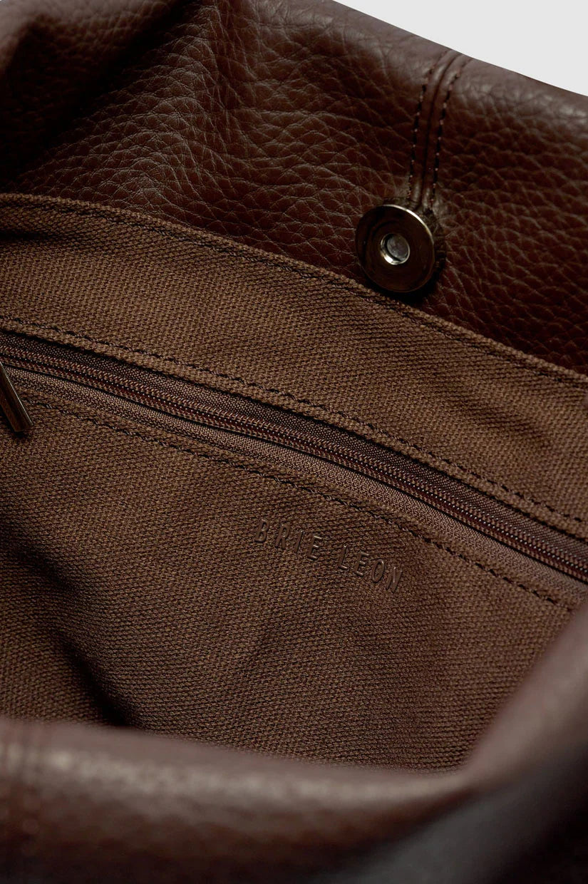 BRIE LEON Harlow Slouch Tote | Choc Nappa