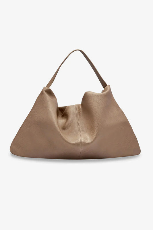 BRIE LEON Harlow Slouch Mono Tote | Stone